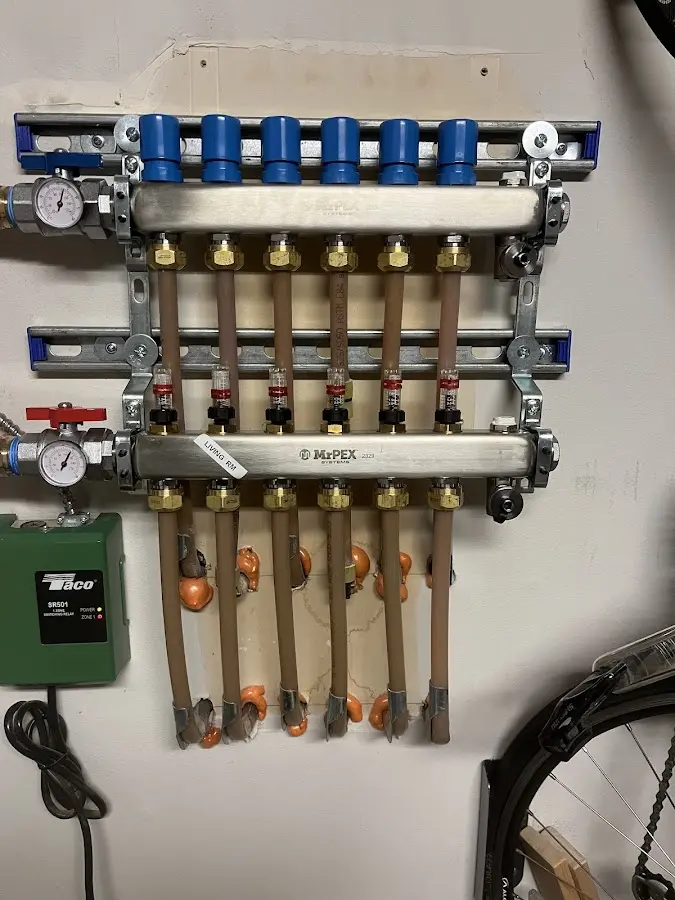 Plumber performing Gas Line Installation at a residential property in Elverta